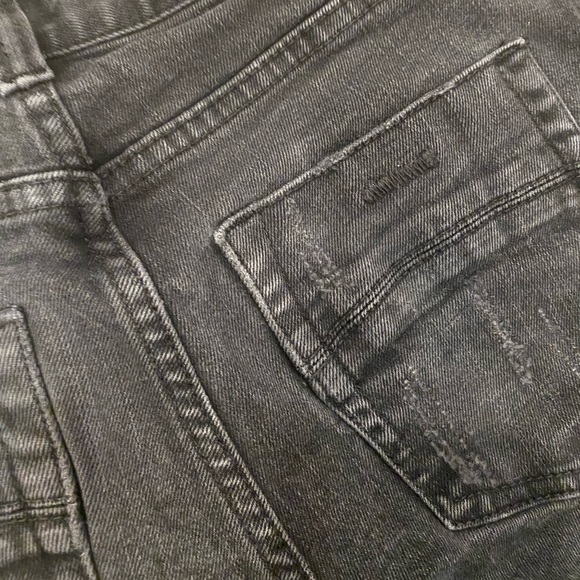 RSQ Skinny Tapered Distressed Jeans Black - Picture 3 of 6